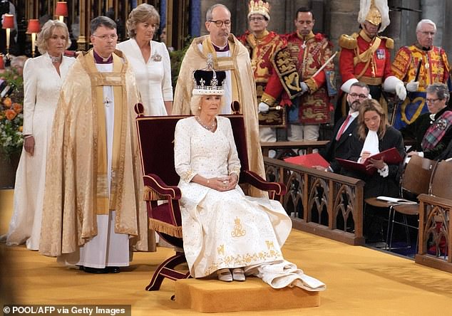 Queen Camilla chose the designer to make her royal cypher for the Coronation in 2023