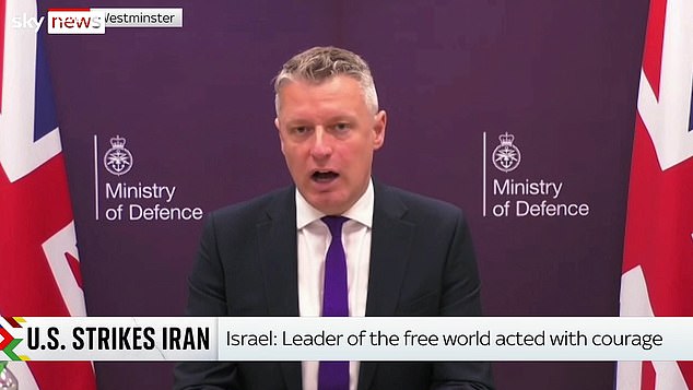 Labour minister Luke Pollard today declined to say whether the UK supported US strikes on Iran