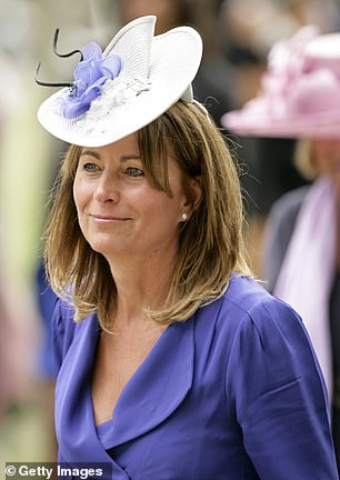 Carole Middleton at Ascot wearing the same hat in 2010