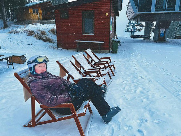 Another photo from her social media showed her skiing in Bulgaria in February that year