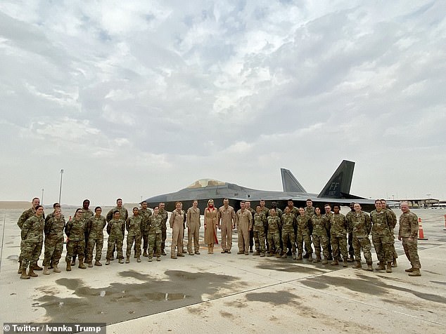 Ivanka Trump joins troops at Al Udeid Air Base, the largest U.S. military installation in the area