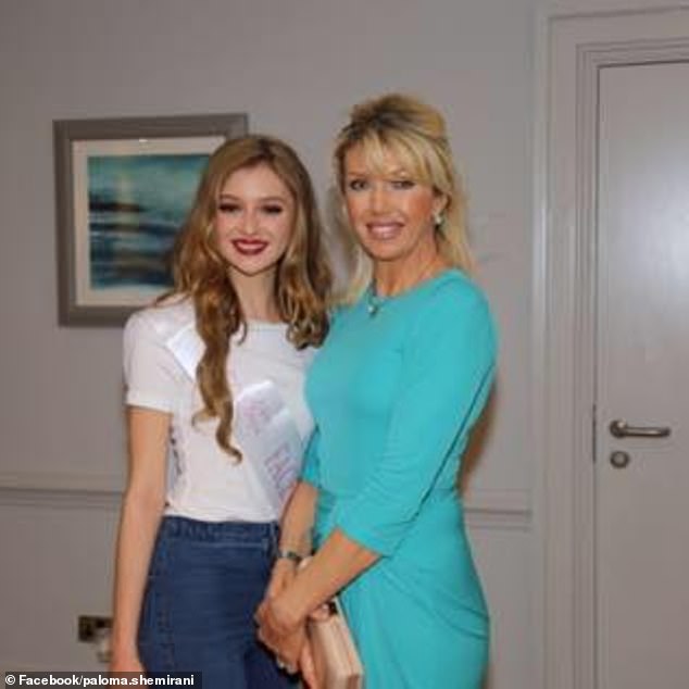 Paloma Shemirani pictured with her mother in an undated social media photograph. Her siblings claim she was isolated from them before she died
