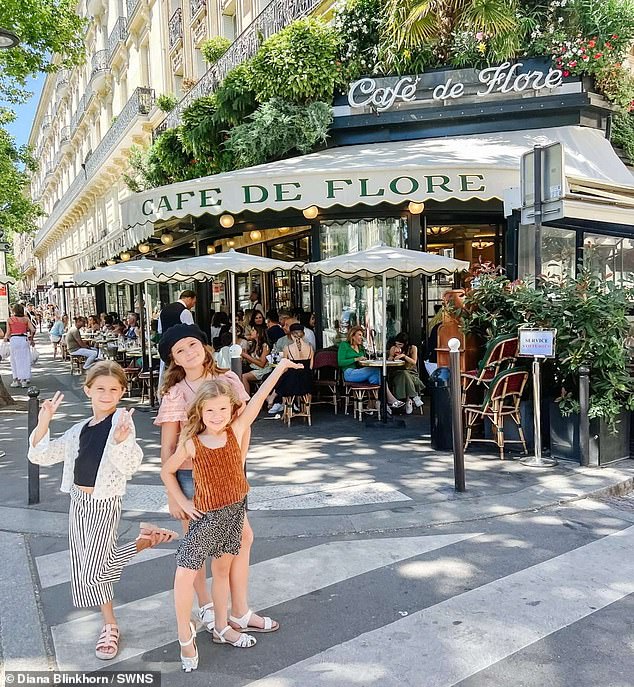 They visited Paris, France, where they went to the famous Café de Flore