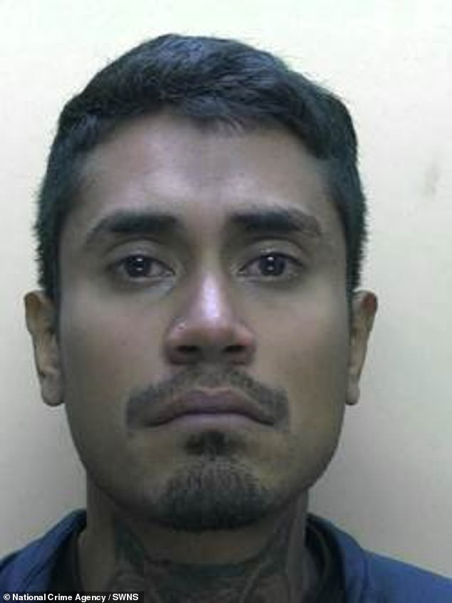 Pictured: Edwin Yahir Tabora Baca, 33, one of the three men onboard the RHIB that has been convicted of importing Class A drugs