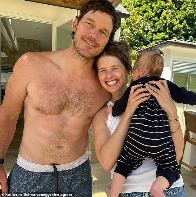 Pratt, 46, recently moved into the sprawling estate with his author wife Katherine Schwarzenegger, 35, and their three children as they wait for their Brentwood mansion to be built