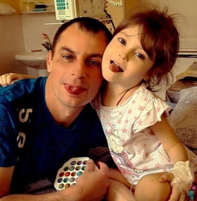 Artem, 39, thought he had given little Nastya the best chance at life after raising $50,000 to send her to Israel for world-leading treatment in December 2022