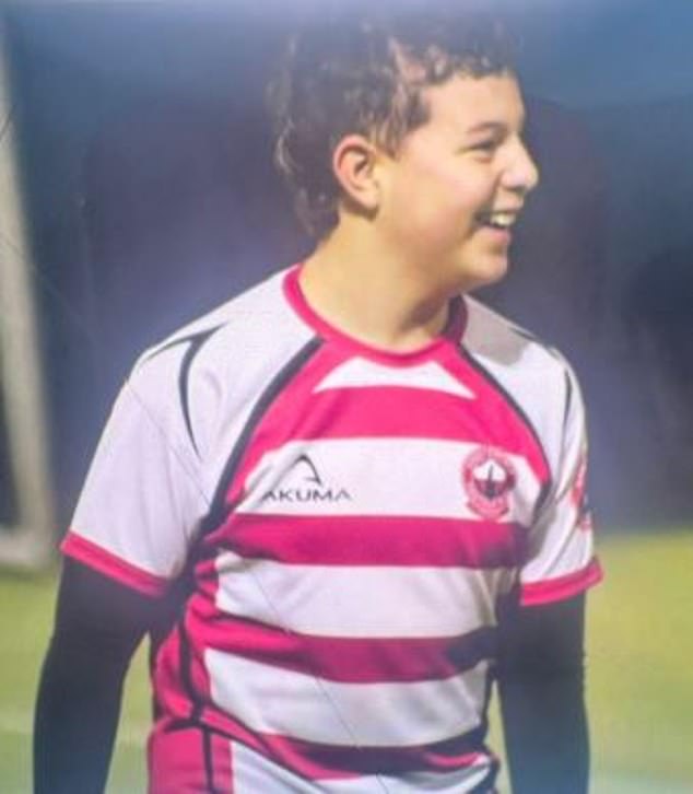 Sebastian - known to friends as Seb - played for Chesterfield Panthers rugby club's Under-15s squad, having joined at the start of the season