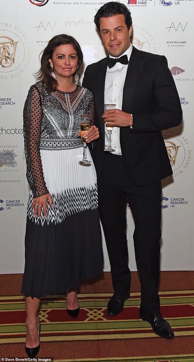 Dame Deborah, who nicknamed herself 'Bowelbabe', was married to Sebastien for 14 years and the pair share two children, a son named Hugo and daughter, Eloise (pictured February 2019)