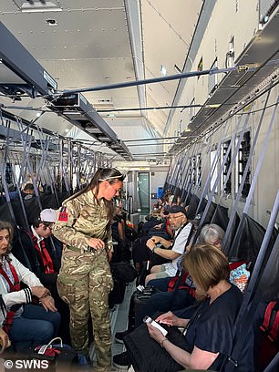 Mr Lammy said: 'Further flights will follow in the coming days, security allowing. We will prioritise those with greatest need, and contact those allocated a seat directly.'