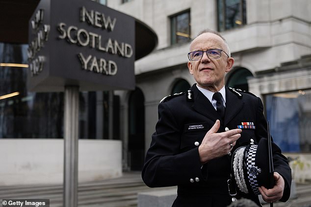 In a statement yesterday, Met Police commissioner Mark Rowley condemned the then planned protest in Westminster