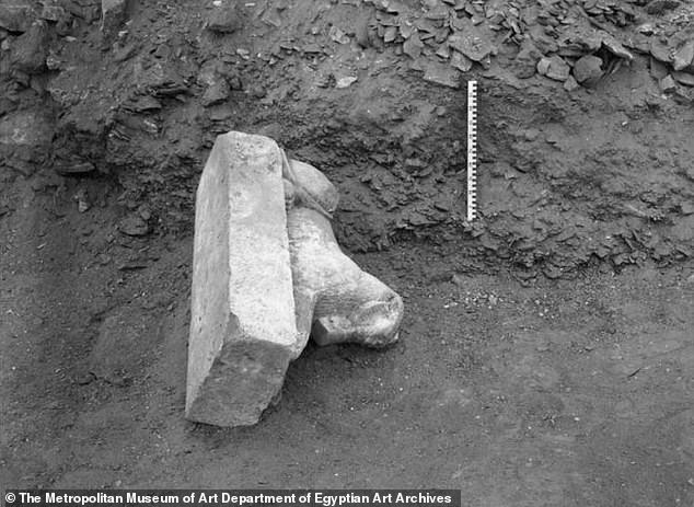 Many statues of Hatshepsut actually survived in relatively good condition, with their faces virtually intact. Pictured, limestone statue depicting Hatshepsut as a sphinx, found virtually intact in the 1920s with only minor damage to its uraeus, right paw and tail