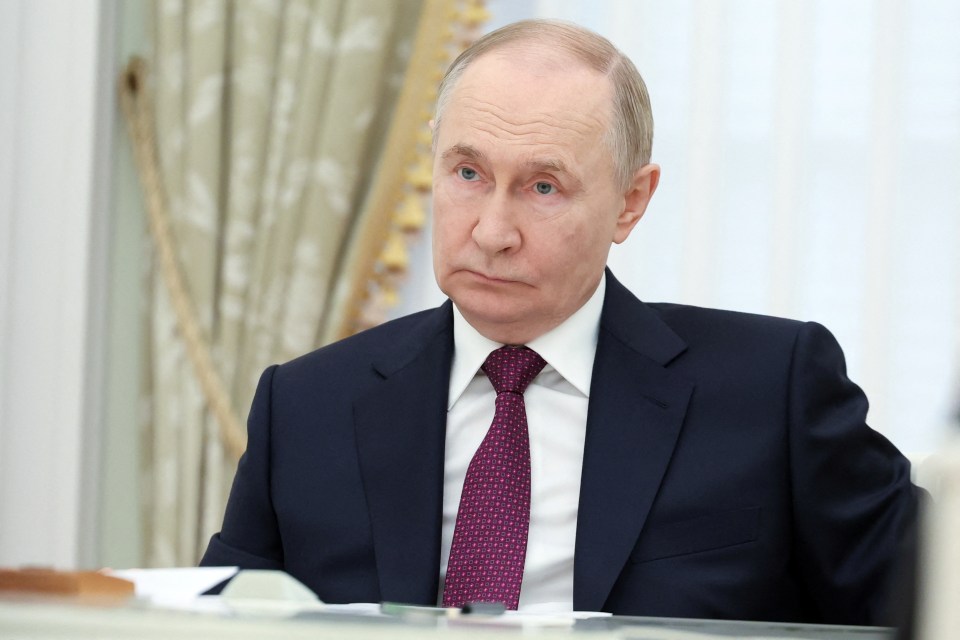 Vladimir Putin at a meeting.