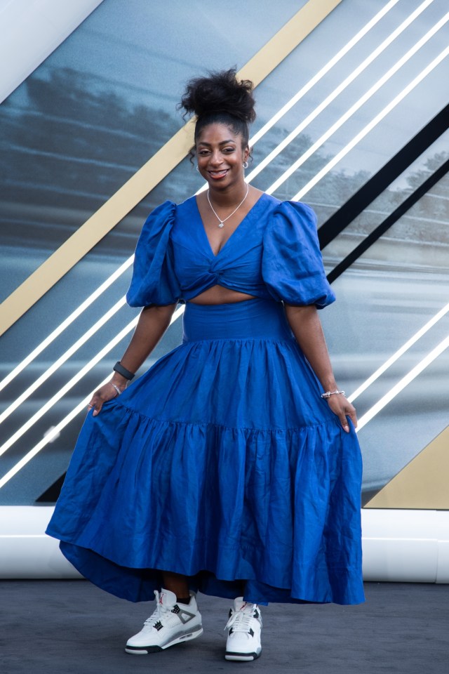Kadeena Cox at the F1: The Movie premiere.
