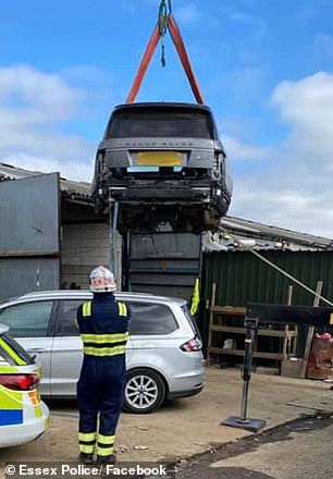 Essex Police carried out a raid on Baldwins Farm in 2020 that recovered three Range Rovers and a Land Rover Discovery