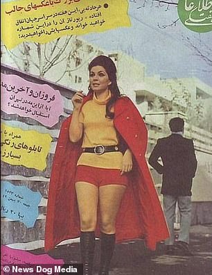 Actress Forouzan is seen above