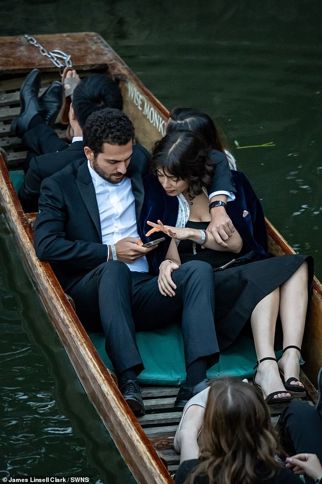 Other guests opted to take punts home, still in last night's tuxedos and ballgowns