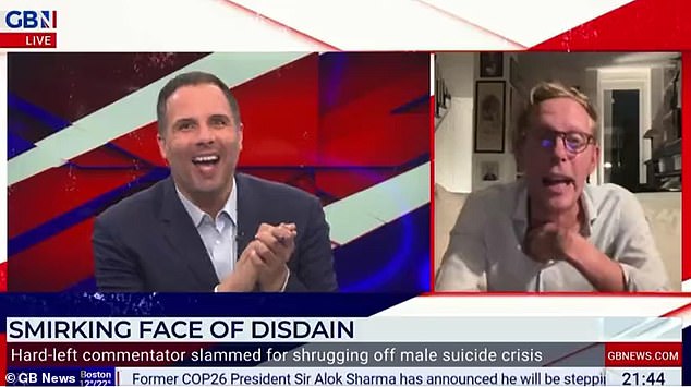 Laurence Fox (right) spoke about Ava Evans during Dan Wootton's (left) Tonight show in 2023