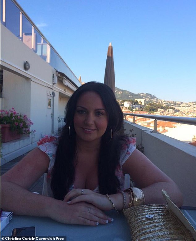 Corish (pictured) had a previous conviction for criminal damage from last year after smashing windows at the home of her ex-husband's mother