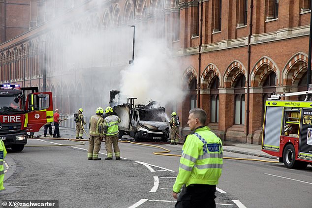 No injuries have been reported while the London Fire Brigade said the cause was being probed