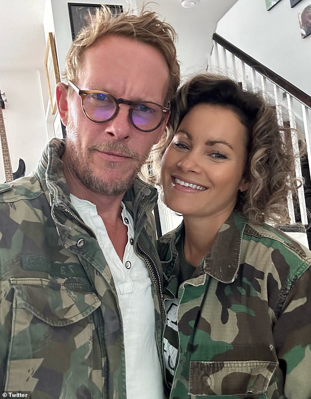 Mr Fox has shared images of himself with Ms Barker on social media, including this selfie