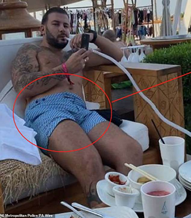 Harding flaunted his luxury lifestyle in images sent on EncroChat by