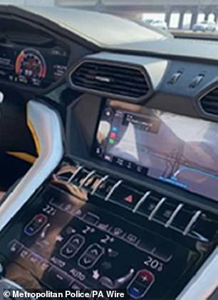 Harding shared photos of himself behind the wheel of luxury cars