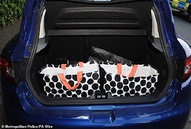 This Renault was stopped by the Met Police and found with a large amount of cash in the boot