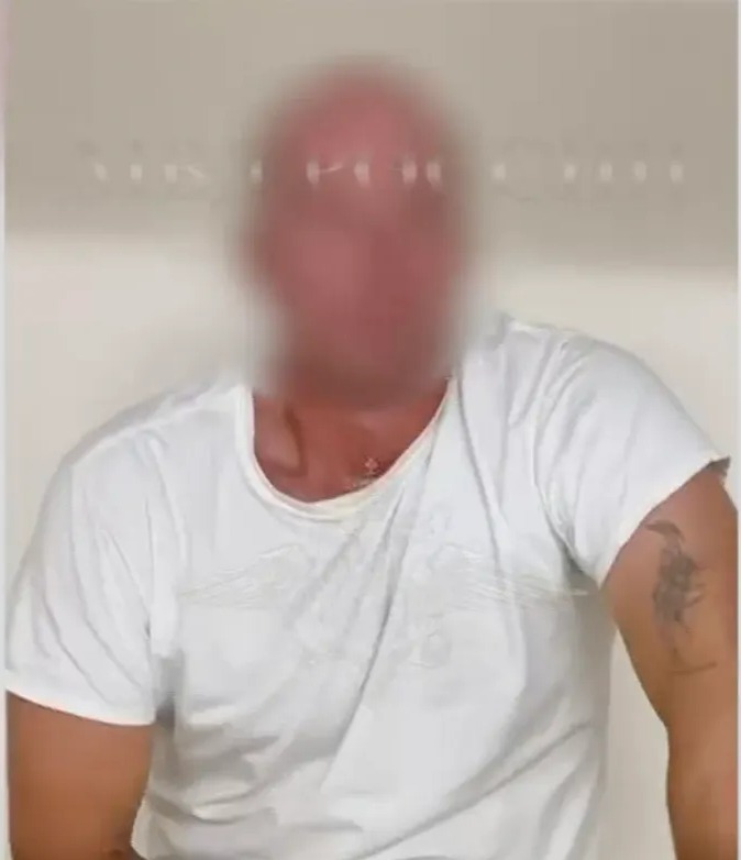 A blurred photo of Vladimir Vitkov, a Belarusian tourist.