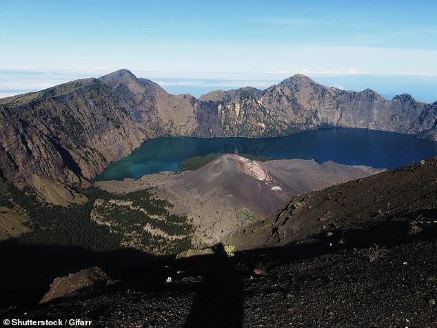 Ms Marins had been on a solo trip across Asia since February. Before the incident, she had previously visited Thailand, Vietnam, and the Philippines, documenting her journey on her social media. Pictured: A stock image showing the crater of Mount Rinjani is on the island of Lombok, West Nusa Tenggara, Indonesia
