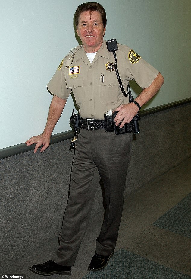 In his later life, he dedicated himself to the emergency services, including as a San Bernardino County deputy sheriff, providing CPR and emergency training to new hires; pictured 2003
