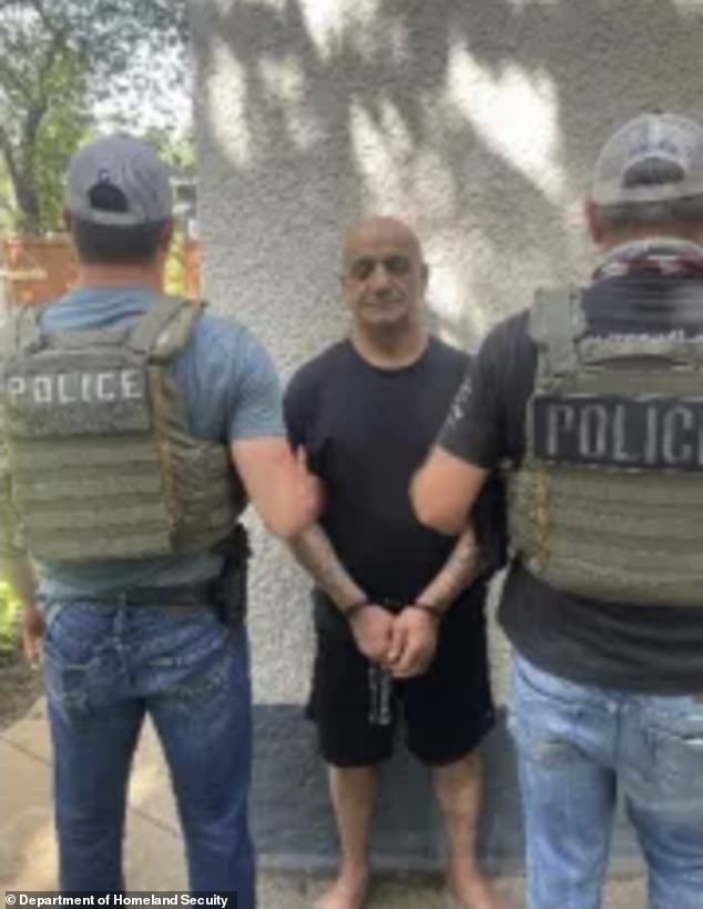 Mehran Makari Saheli, 56, is a former member of off the Islamic Revolutionary Guard Corps with admitted connections to Hezbollah, ICE claimed
