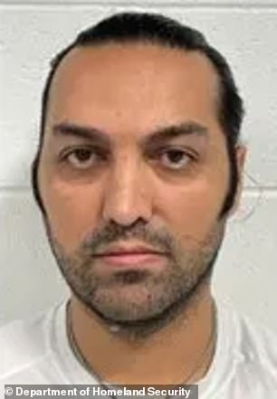 ICE agents arrested Mehrzad Asadi Eidivand, an Iranian citizen with a final order of removal convicted of threatening a law enforcement officer and being an alien in possession of a firearm in Tempe, Arizona Sunday