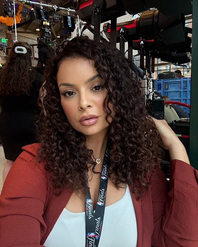Hair stylist Sophie Gutterman (pictured) styled Lauren's hair before her recent trip into space
