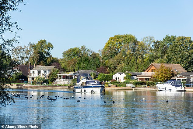 The surging London house prices have spread into neighbouring towns in Surrey - such as Runnymede - as people move out of the capital in search of more space