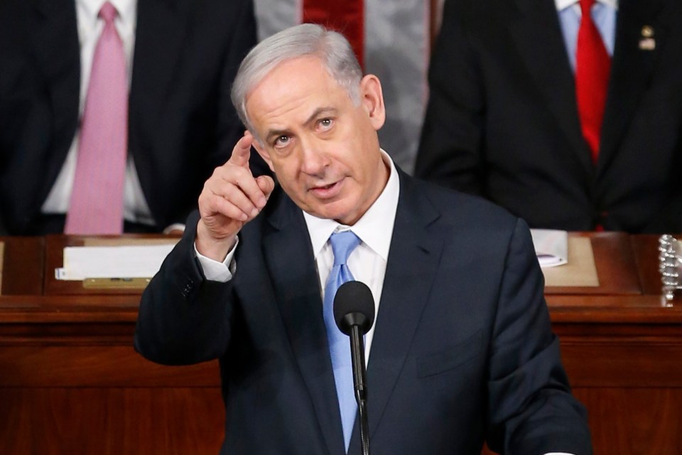 Benjamin Netanyahu addressing a joint meeting of Congress.