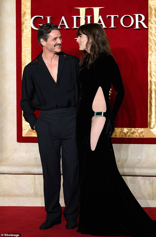 Pedro Pascal and his sister Lux are seen here at the global premiere of his film Gladiator II at London's Leicester Square last November