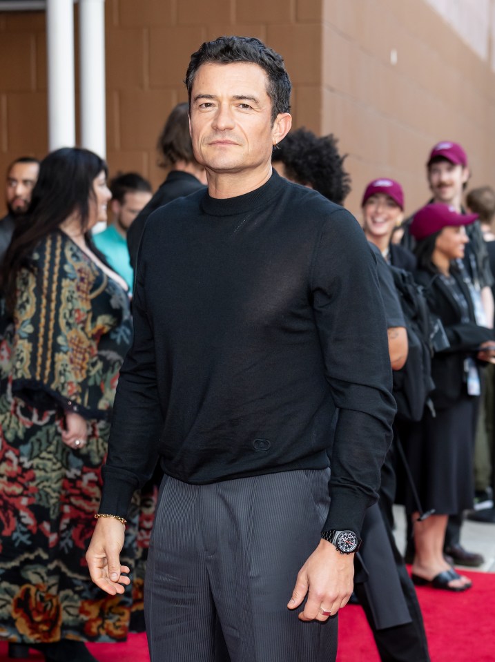 Orlando Bloom arriving at the Deep Cover premiere at the 2025 Tribeca Festival.