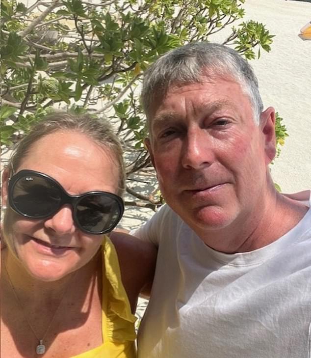 The father claims he has spent around £100,000 trying everything to find a cure - from private healthcare to health retreats and juicing for a week straight (pictured one year after the vaccine)