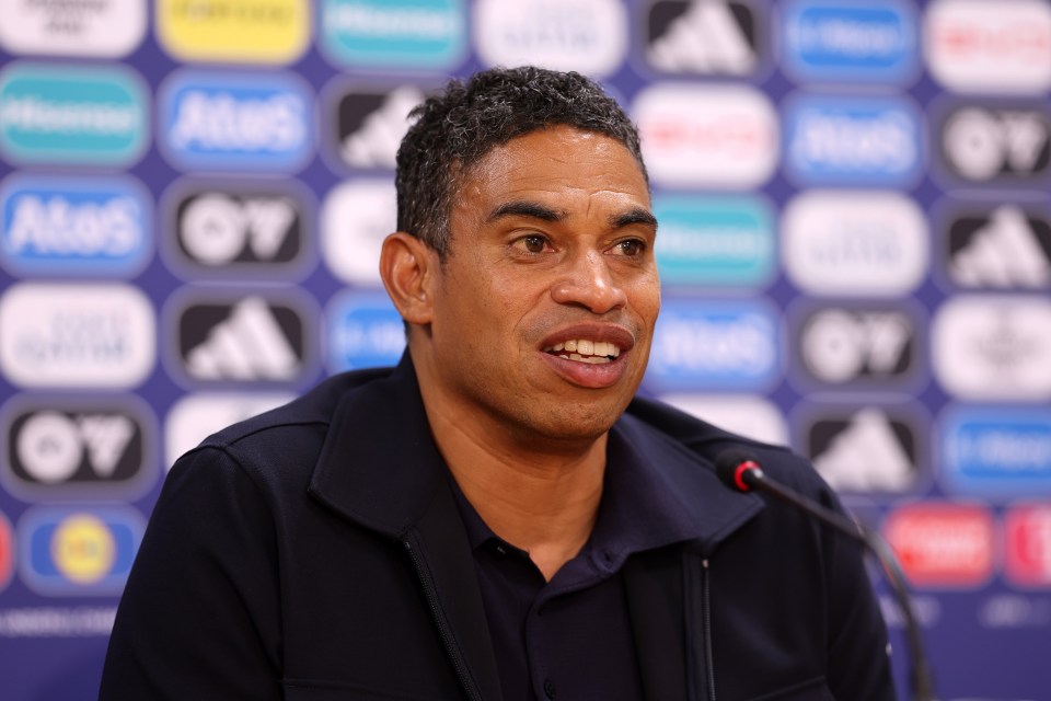 Michael Reiziger, Head Coach of the Netherlands, at a press conference.