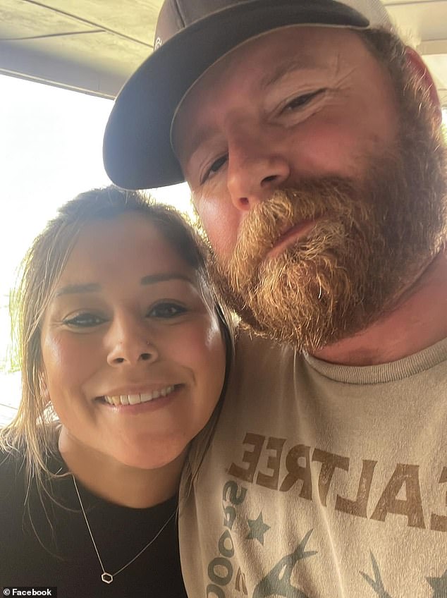 Jack's father Caleb Newton (pictured with his wife) was accused in the lawsuit of allowing Presgrove to drive or ride on an ATV, which flipped and allegedly injured him