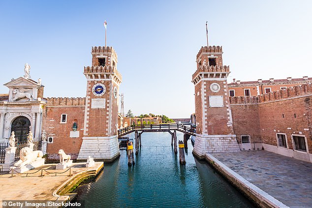 On Saturday, there will be a ball at the Arsenale, the ancient shipyard. It¿s not the most romantic part of Venice but it is huge and completely secure, with only one entrance (pictured)