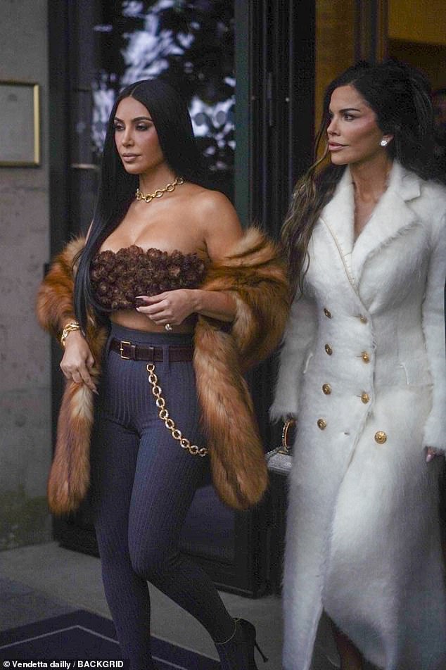 Kim Kardashian was present at the bachelorette in Paris and is expected to attend the Italian wedding this week