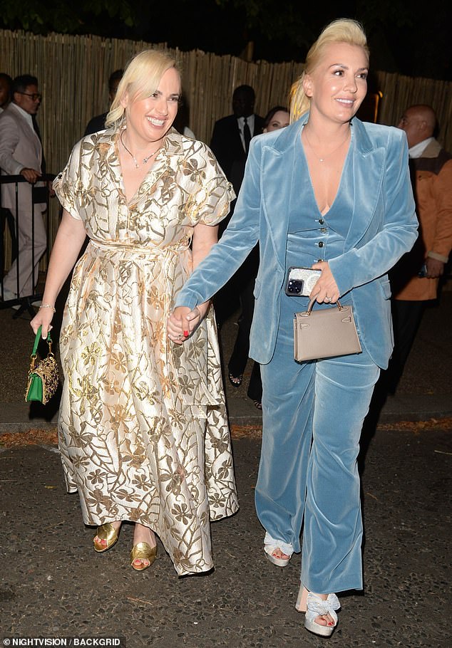 She and her spouse Ramona were spotted leaving the party later that evening