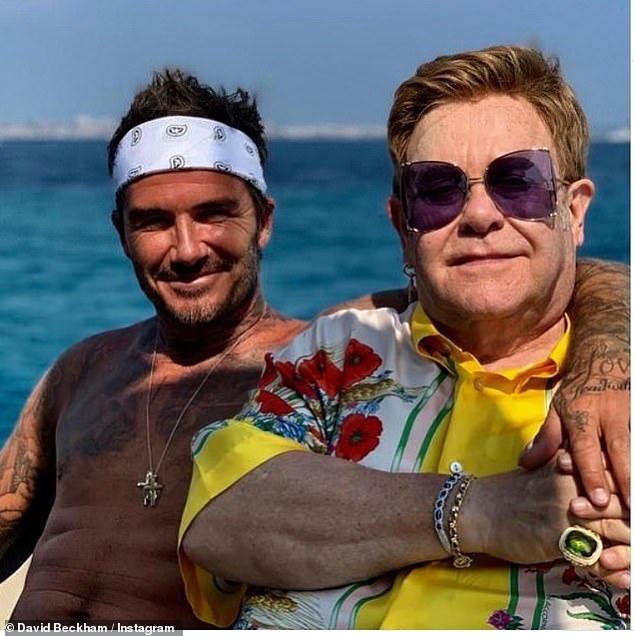 David affectionately calls the musician 'Uncle Elton' after becoming friends in his football heyday