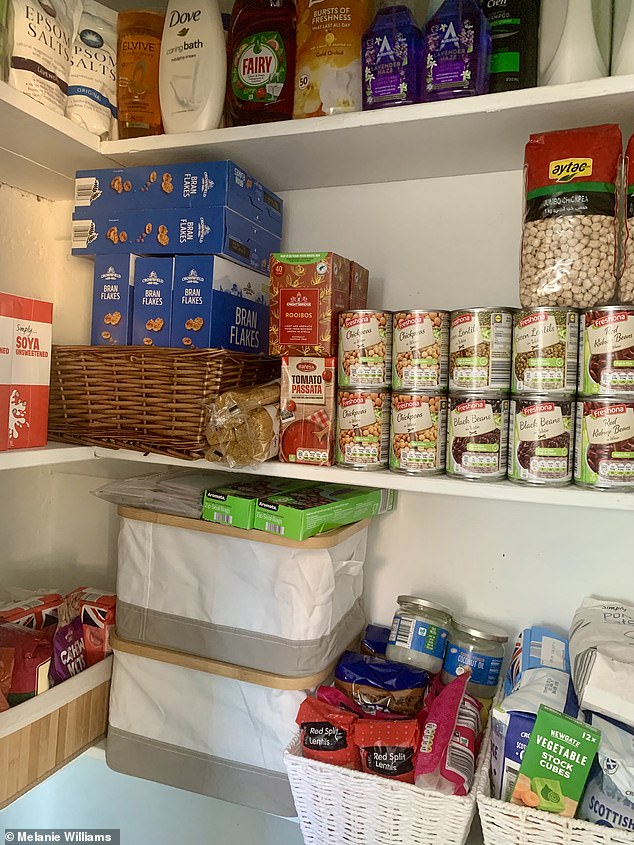 But for Melanie, her children are at the heart of her motivations for prepping, which are only a way for her to make sure she and her children are 'secure' and can have their 'needs met'