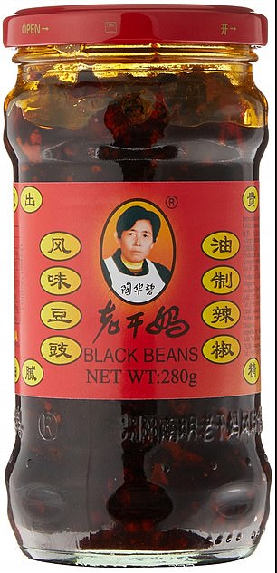 Laoganma Black Bean Chilli Sauce which is sold in 280g jars