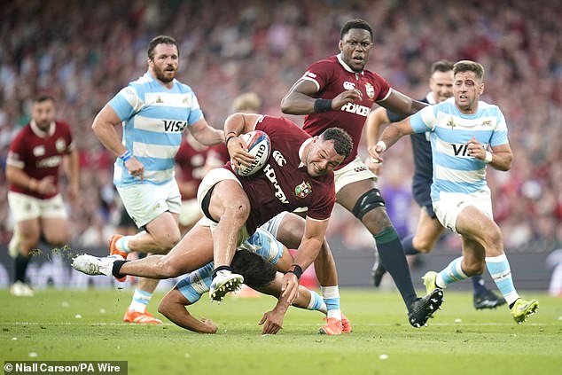 In the latest crisis for the corporation, a source has told the Sun of a few 'gaffes' the BBC sport leader has already experienced during his short tenure, including 'thinking the British and Irish Lions played home and away': Pictured: The Lions' warm-up defeat against Argentina