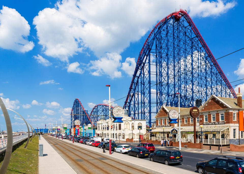 The Big One roller coaster at Blackpool Pleasure Beach.
