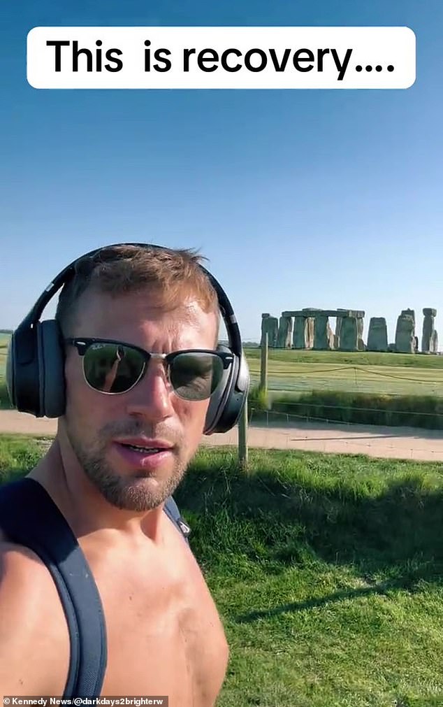 Since going sober, Dave has swapped his cocaine addiction for the gym and has set up a TikTok page to document his sobriety journey
