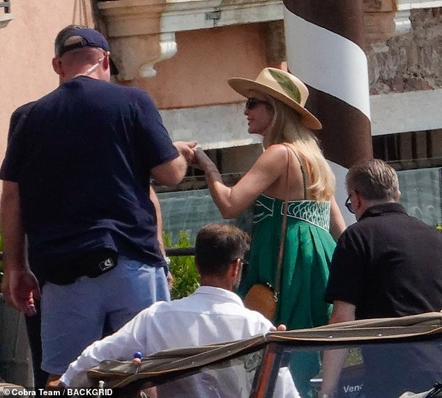 Today the First Daughter, 43, was among one of the first to touch down in the picturesque Italian city